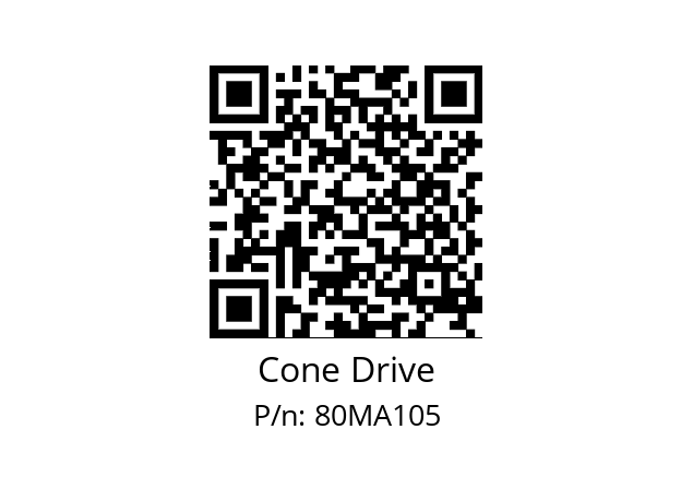   Cone Drive 80MA105