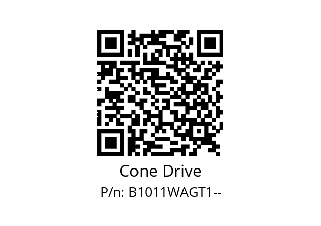   Cone Drive B1011WAGT1--