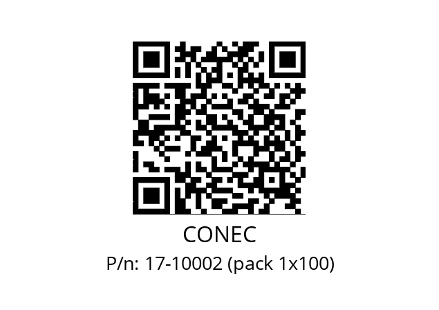   CONEC 17-10002 (pack 1x100)