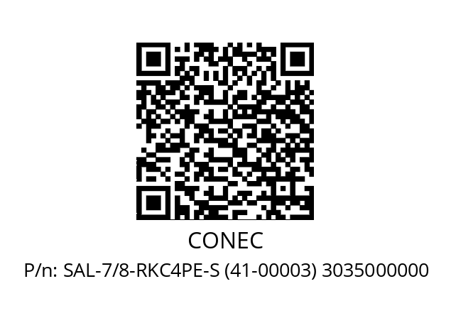   CONEC SAL-7/8-RKC4PE-S (41-00003) 3035000000