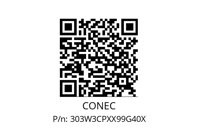   CONEC 303W3CPXX99G40X