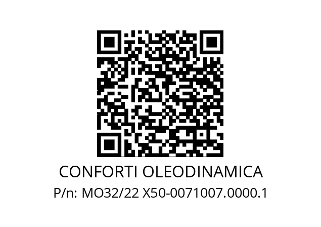   CONFORTI OLEODINAMICA MO32/22 X50-0071007.0000.1