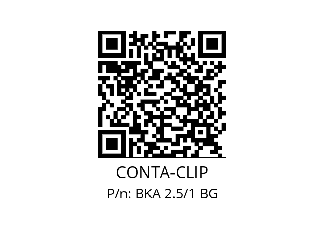   CONTA-CLIP BKA 2.5/1 BG