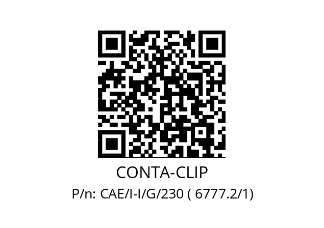   CONTA-CLIP CAE/I-I/G/230 ( 6777.2/1)