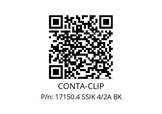   CONTA-CLIP 17150.4 SSIK 4/2A BK