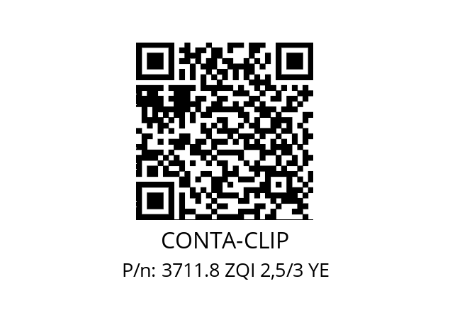   CONTA-CLIP 3711.8 ZQI 2,5/3 YE