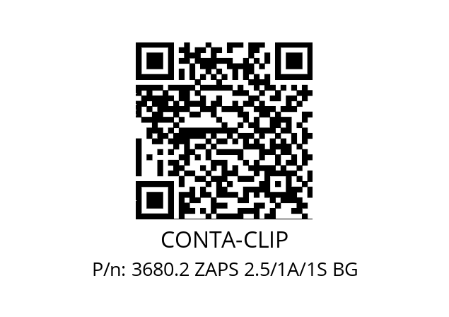   CONTA-CLIP 3680.2 ZAPS 2.5/1A/1S BG