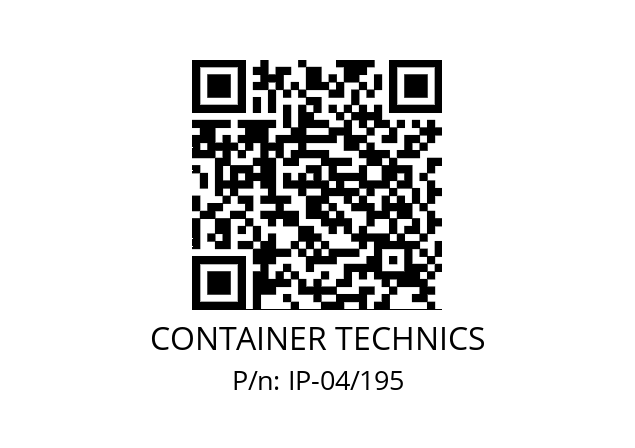   CONTAINER TECHNICS IP-04/195