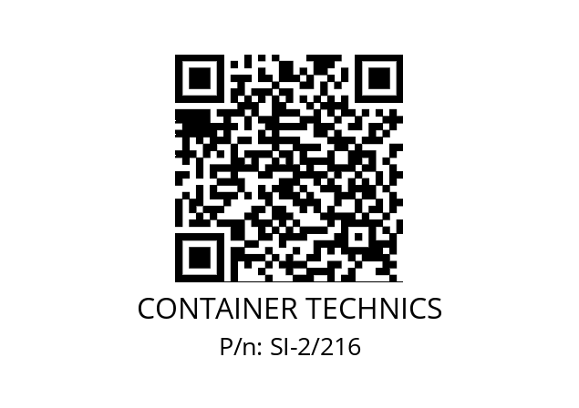   CONTAINER TECHNICS SI-2/216