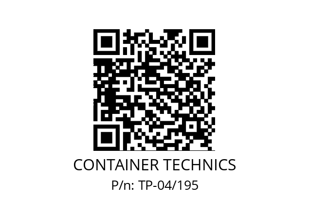   CONTAINER TECHNICS TP-04/195