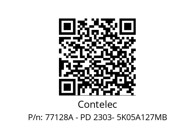   Contelec 77128A - PD 2303- 5K05A127MB