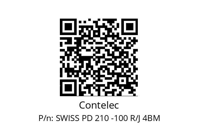   Contelec SWISS PD 210 -100 R/J 4BM