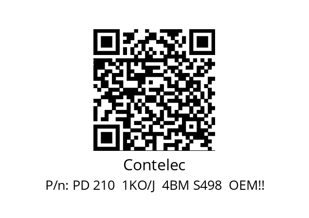   Contelec PD 210  1KO/J  4BM S498  OEM!!