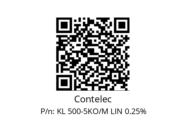   Contelec KL 500-5KO/M LIN 0.25%