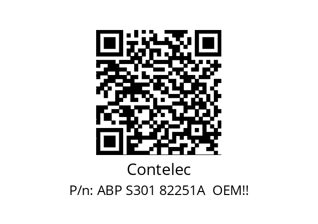   Contelec ABP S301 82251A  OEM!!