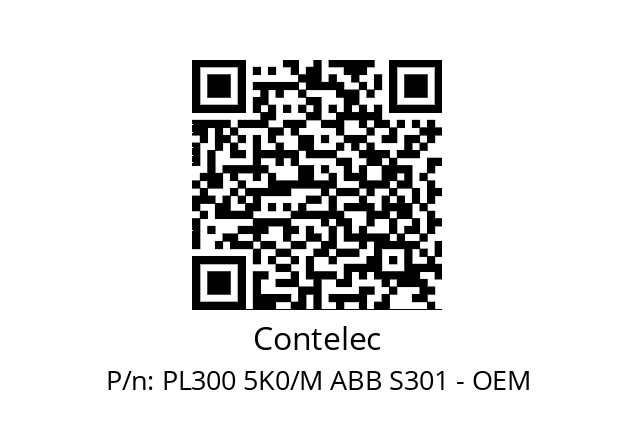   Contelec PL300 5K0/M ABB S301 - OEM