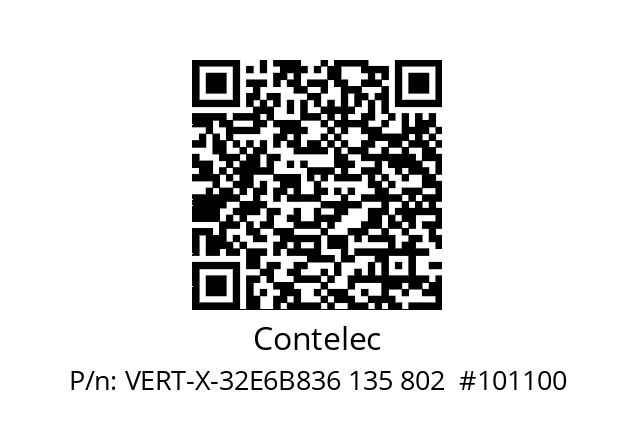   Contelec VERT-X-32E6B836 135 802  #101100