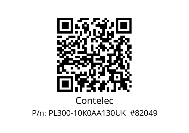   Contelec PL300-10K0AA130UK  #82049