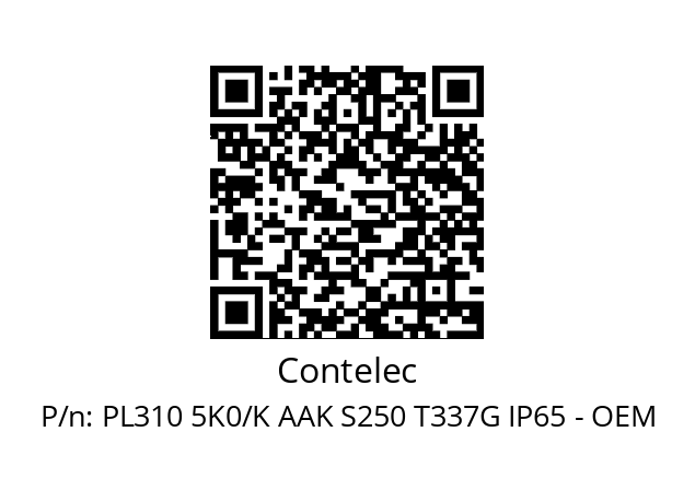   Contelec PL310 5K0/K AAK S250 T337G IP65 - OEM