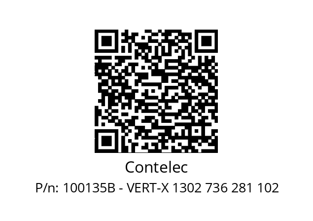   Contelec 100135B - VERT-X 1302 736 281 102