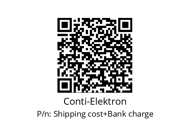   Conti-Elektron Shipping cost+Bank charge