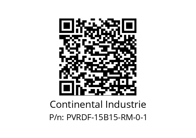   Continental Industrie PVRDF-15B15-RM-0-1