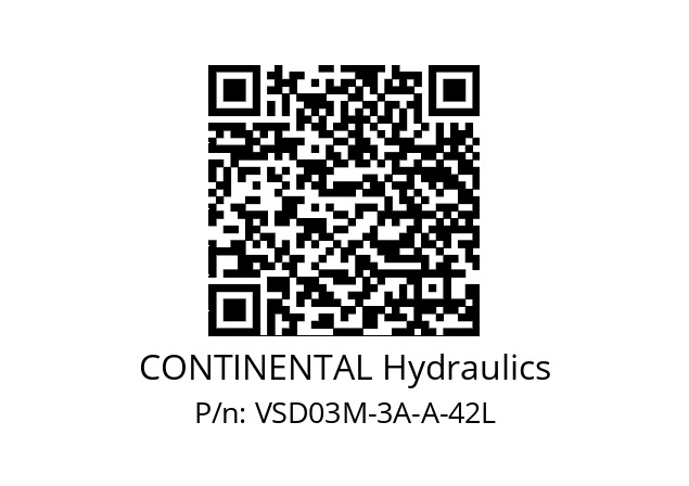   CONTINENTAL Hydraulics VSD03M-3A-A-42L