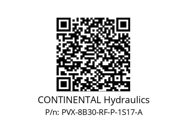   CONTINENTAL Hydraulics PVX-8B30-RF-P-1S17-A