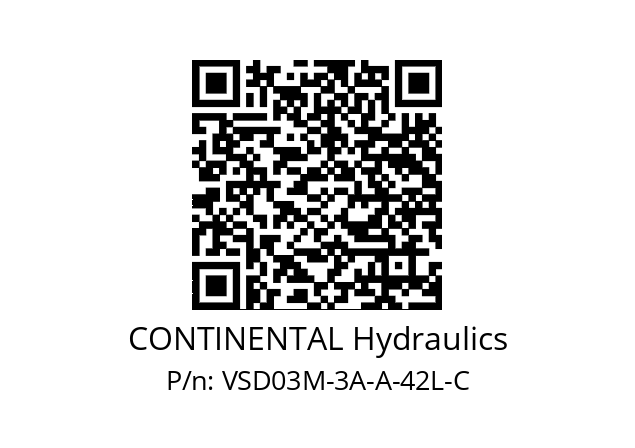   CONTINENTAL Hydraulics VSD03M-3A-A-42L-C