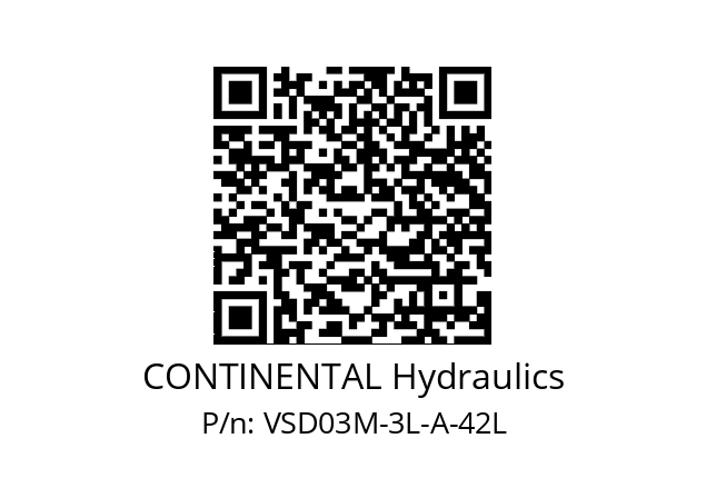   CONTINENTAL Hydraulics VSD03M-3L-A-42L