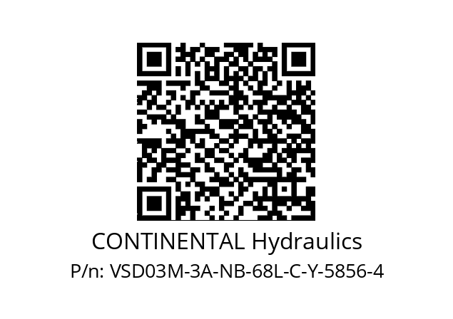   CONTINENTAL Hydraulics VSD03M-3A-NB-68L-C-Y-5856-4