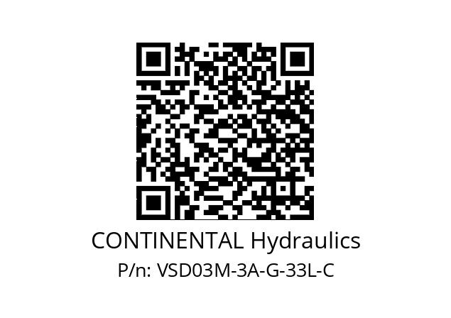   CONTINENTAL Hydraulics VSD03M-3A-G-33L-C