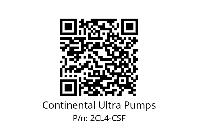   Continental Ultra Pumps 2CL4-CSF