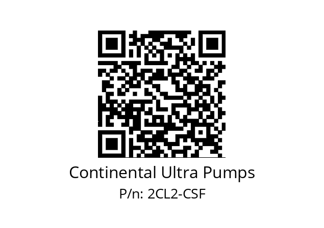   Continental Ultra Pumps 2CL2-CSF