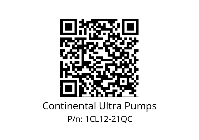   Continental Ultra Pumps 1CL12-21QC