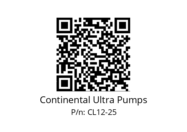   Continental Ultra Pumps CL12-25