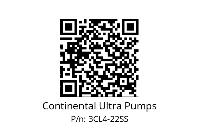   Continental Ultra Pumps 3CL4-22SS