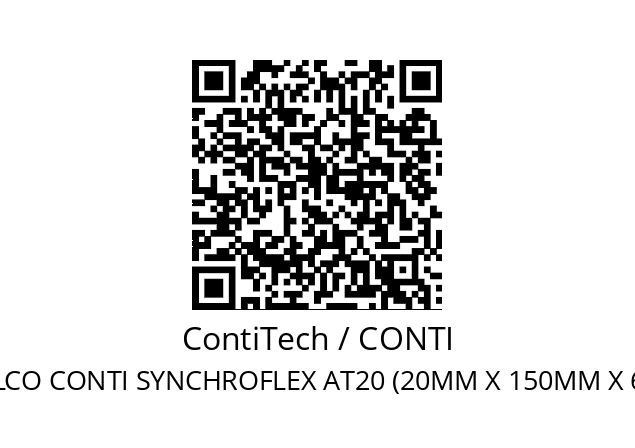   ContiTech / CONTI MULCO CONTI SYNCHROFLEX AT20 (20MM X 150MM X 6000MM)