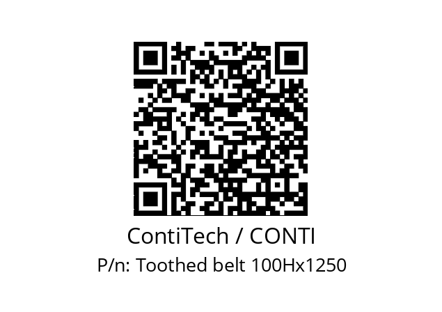   ContiTech / CONTI Toothed belt 100Hx1250