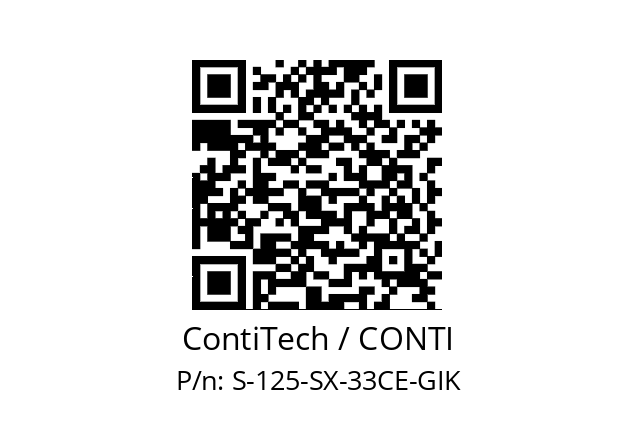   ContiTech / CONTI S-125-SX-33CE-GIK