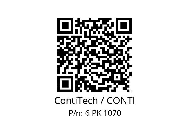   ContiTech / CONTI 6 PK 1070