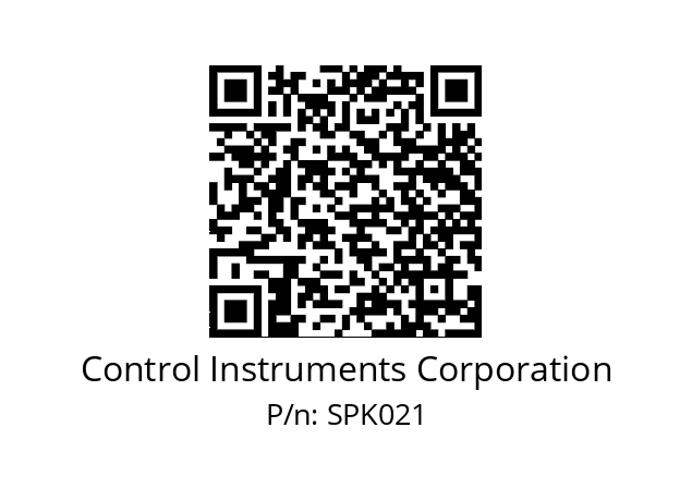   Control Instruments Corporation SPK021