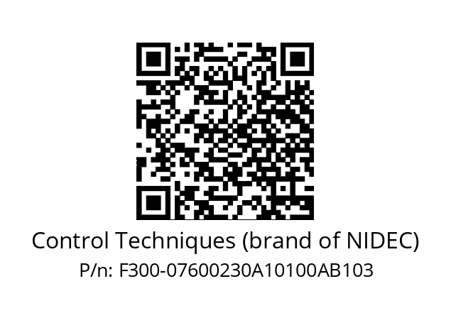   Control Techniques (brand of NIDEC) F300-07600230A10100AB103