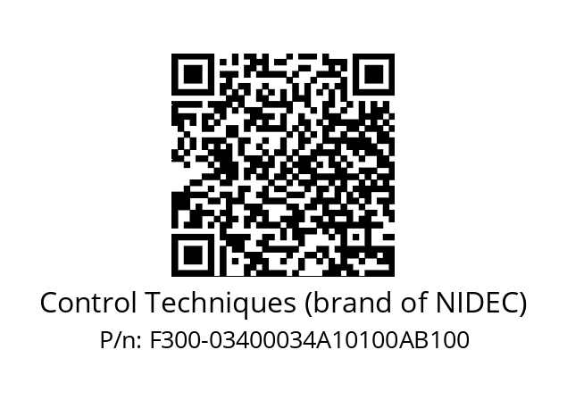   Control Techniques (brand of NIDEC) F300-03400034A10100AB100