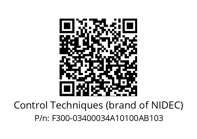   Control Techniques (brand of NIDEC) F300-03400034A10100AB103