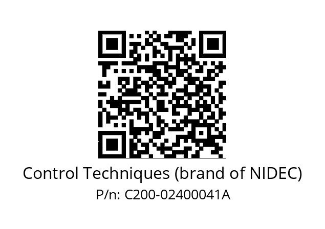   Control Techniques (brand of NIDEC) С200-02400041A