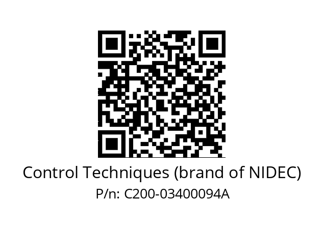   Control Techniques (brand of NIDEC) С200-03400094A