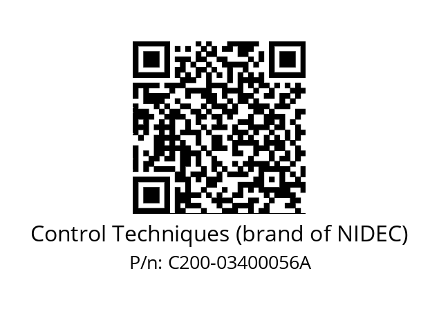   Control Techniques (brand of NIDEC) С200-03400056A