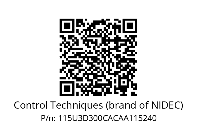   Control Techniques (brand of NIDEC) 115U3D300CACAA115240