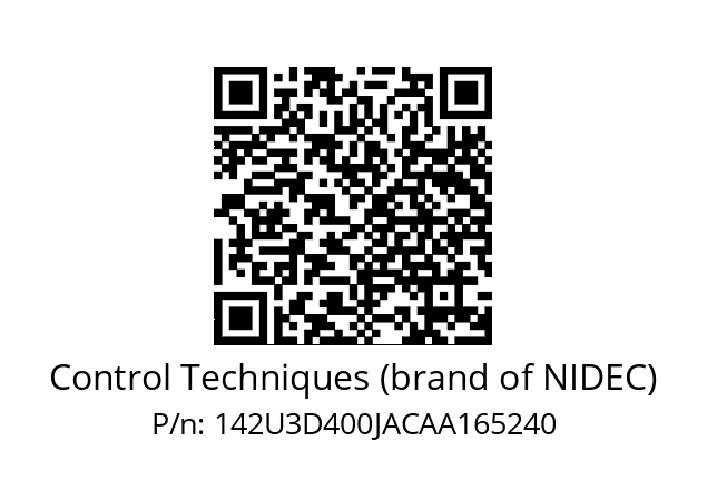   Control Techniques (brand of NIDEC) 142U3D400JACAA165240